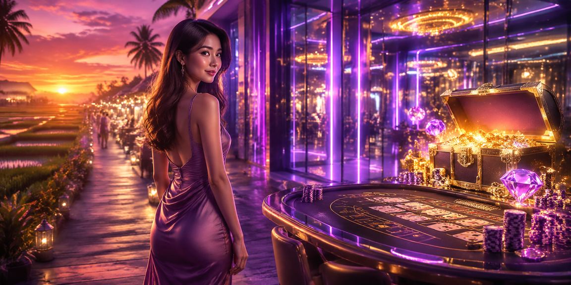 Permainan baccarat dalam talian di platform 2pac berlatarbelakang Kedah